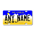 Personalized Alaska 3" X 6" FRP Plastic License Plate Version 1