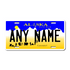 Personalized Alaska 6" X 12" Aluminum License Plate Version 1