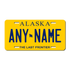 Personalized Alaska 6" X 12" Aluminum License Plate Version 2