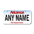 Personalized Arkansas 3" X 6" Aluminum License Plate Version 3