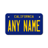 Personalized California 4" X 7" Aluminum License Plate Version 3