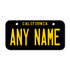 Personalized California 3" X 6" Aluminum License Plate Version 4
