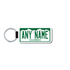 Personalized Colorado 1.5" X 3" Faux Leather License Plate Key Ring