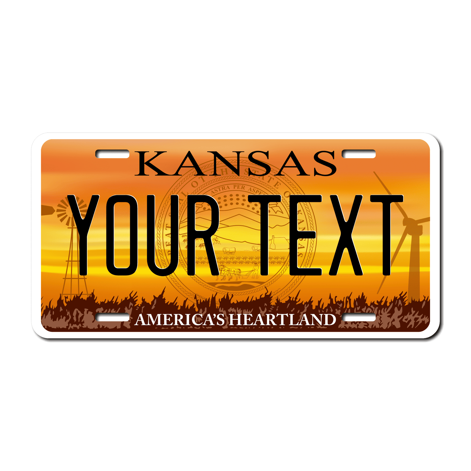 Personalized Kansas 6