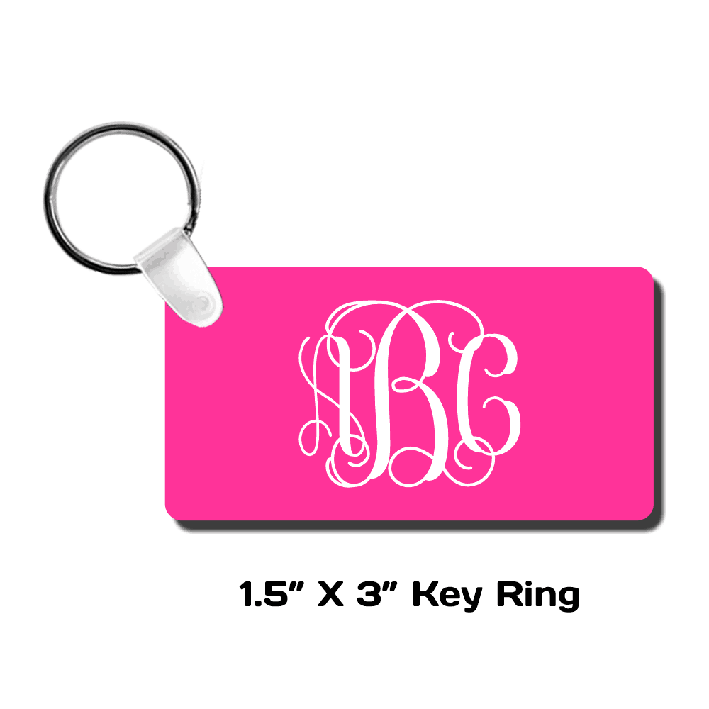 Vine Font Monogram License Plate - Sizes for Cars, Trucks, Bikes, Wagon and electric cars ( Hot Pink )