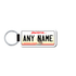 Personalized Louisiana 1.5" X 3" Faux Leather License Plate Key Ring