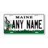 Personalized Maine 6" X 12" Aluminum License Plate Version 1