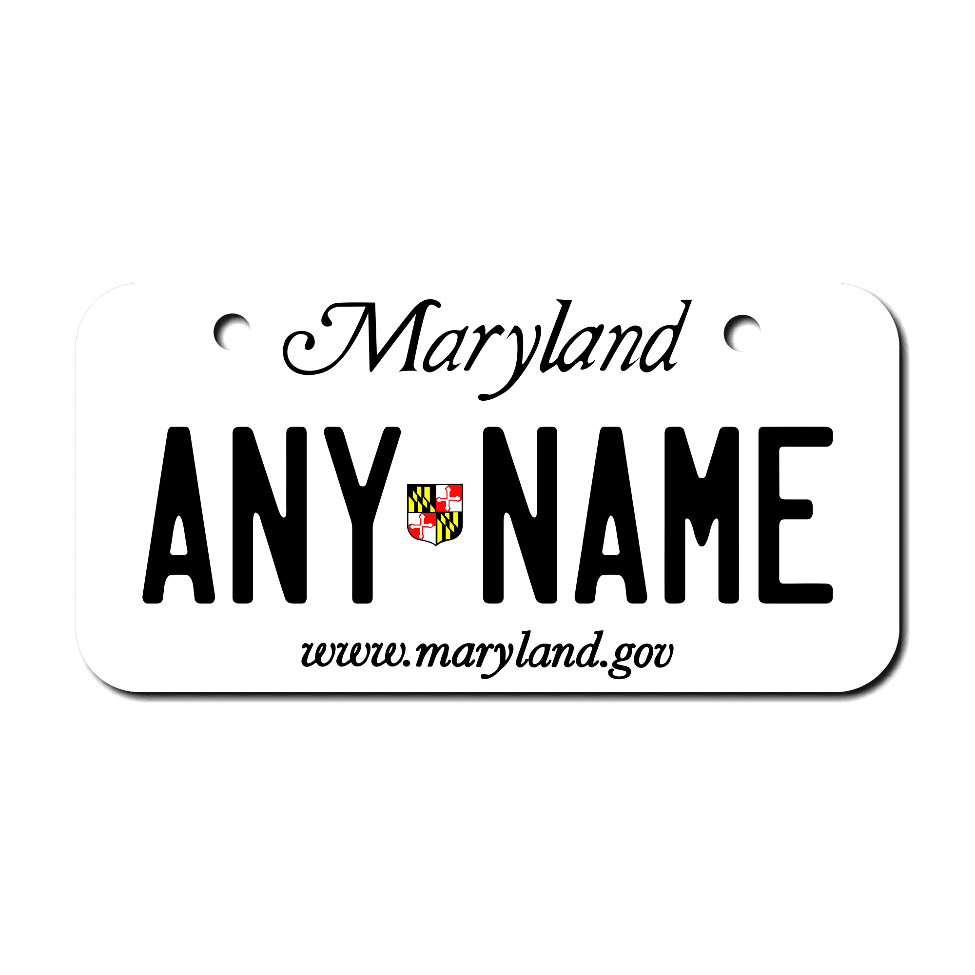 Custom Md Tags Personalized Maryland 3