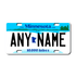 Personalized Minnesota 3" X 6" FRP Plastic License Plate Version 1