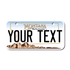 Personalized Montana 3" X 6" Aluminum License Plate Version 1