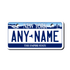 Personalized New York 2" X 4" Aluminum License Plate Version 1