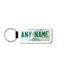 Personalized New Hampshire 1.5" X 3" Faux Leather License Plate Key Ring