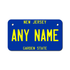 Personalized New Jersey 4" X 7" Aluminum License Plate Version 3