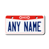Personalized Ohio 2" X 4" Aluminum License Plate Version 3