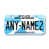 Personalized Oklahoma 3" X 6" Aluminum License Plate Version 3