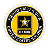Proud Sister of a United States Soldier Car Magnet