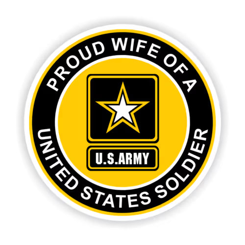 Proud Wife of a United States Soldier Car Magnet