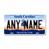 Personalized South Carolina 6" X 12" Aluminum License Plate Version 1