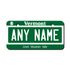 Personalized Vermont 2" X 4" Aluminum License Plate Version 1