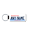 Personalized Washington 1.5" X 3" Faux Leather License Plate Key Ring