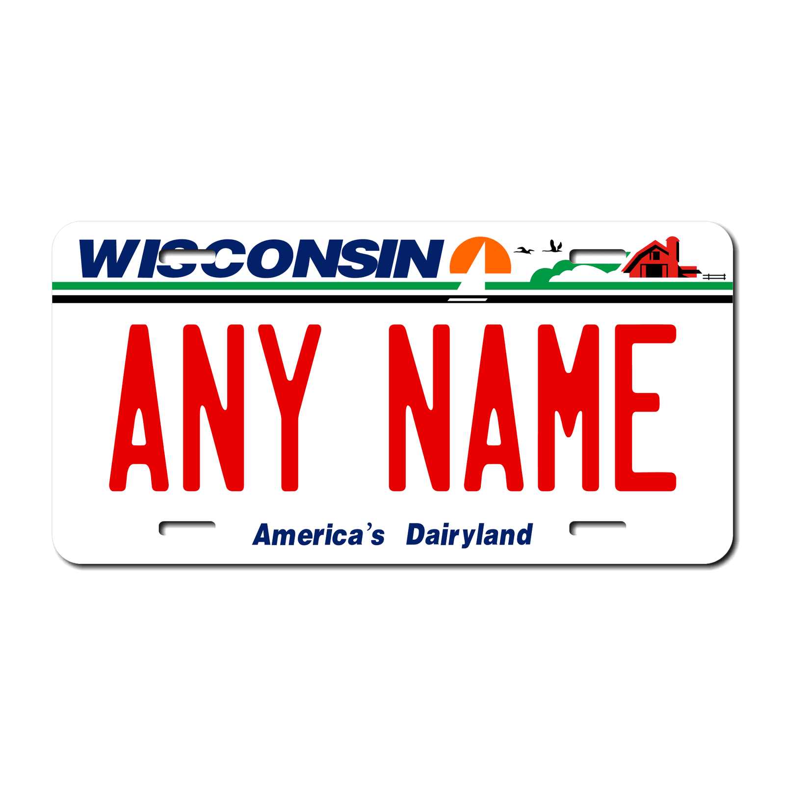 Personalized Wisconsin 6