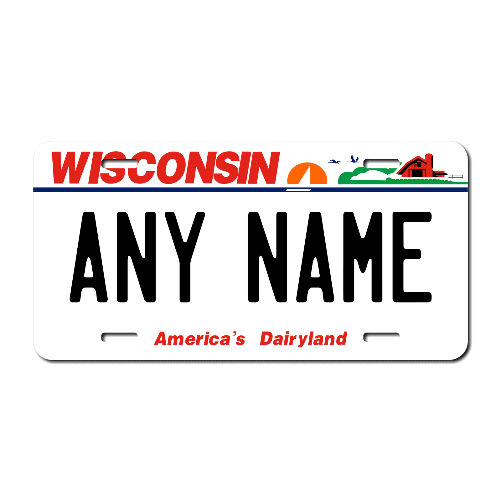 Personalized Wisconsin 6